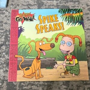 Nickelodeon Rugrats Go Wild Spike Speaks Book - Red, Green, Yellow